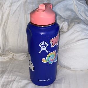 32 OZ Purple Hydroflask with a Pink Head